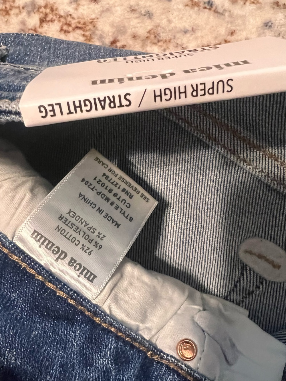 NWT! Mica Jeans in Light Blue with Distressed Knees - Picture 5 of 11